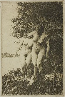 Cautious Prints: Alder, 1917. Creator: Anders Leonard Zorn