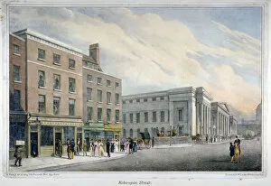 Coffee House Gallery: Aldersgate Street, City of London, c1830. Artist: Nathaniel Whittock