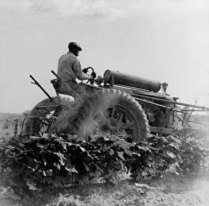 Tractor Prints: Aldridge Plantation, Mississippi, 1937. Creator: Dorothea Lange
