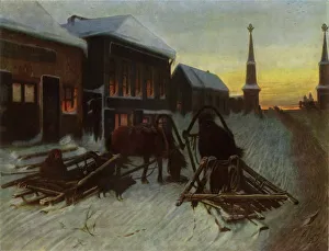 Powerless Prints: The Ale-house at the Toll-bridge, 1868, (1965). Creator: Vasily Perov