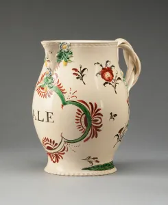 Ale Jug, Staffordshire, c. 1780. Creator: Staffordshire Potteries Ale Jug, Staffordshire, c. 1780. Creator: Staffordshire Potteries