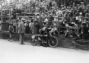Norton Prints: Alec Bennett at the Senior TT, 1924
