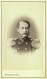 Aleksandr Evgenevich Timashev, head-and-shoulders portrait, facing front... between 1880 and 86. Creator: Unknown