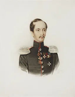 Gouache On Paper Gallery: Alexander Andreyevich Gervais (1805-1881), 1848