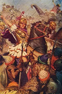 Alexander at the Battle with Porus, 326 BC (c1912) Alexander at the Battle with Porus, 326 BC (c1912)