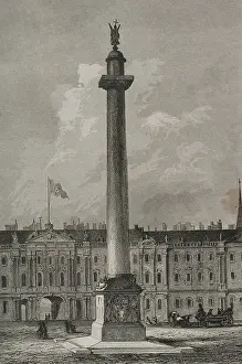 The Alexander Column, Saint Petersburg, Russia, 1839. Creator: Augustin Francois Lemaitre