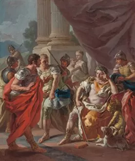 Alexander Condemning False Praise, 1760s. Creator: Mura, Francesco de
