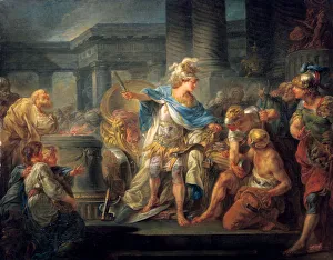 Crouching Prints: Alexander Cuts the Gordian Knot