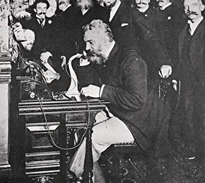Innovation Prints: Alexander Graham Bell makes the first telephone call between New York and Chicago