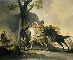 Persians Prints: Alexander the Great at the Battle of the Granicus against the Persians