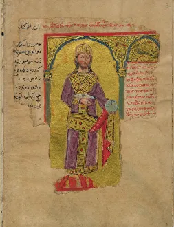 Alexander the Great in the Byzantine Emperor Dress (Miniature from the Alexander romance) Alexander the Great in the Byzantine Emperor Dress (Miniature from the Alexander romance)