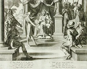 Baldachin Prints: Alexander the Great as Judge, 1606. Creator: Willem van Swanenburg