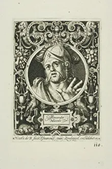 Bruyn Nicolaes De Prints: Alexander the Great, plate two from The Nine Worthies, 1594. Creator: Nicolaes de Bruyn