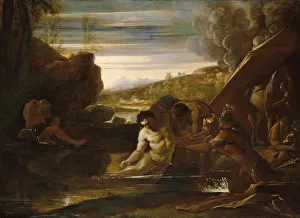 4th Century Bc Prints: Alexander the Great Rescued from the River Cydnus, ca. 1650. Creator: Pietro Testa