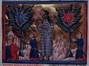 Sacred Prints: Alexander the Great standing before the oracles of the two trees