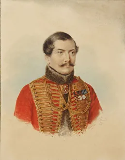 Gouache On Paper Gallery: Alexander Grigoryevich Lomonosov (1805-1854), 1837