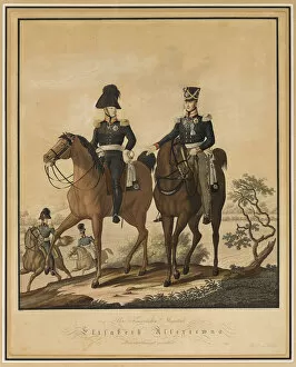 Alexander I of Russia and Frederick William III of Prussia on horseback