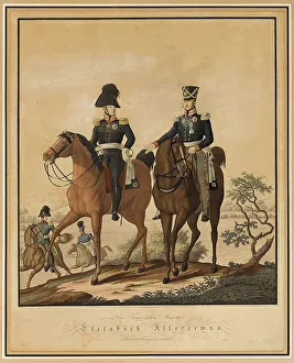 Alexander I of Russia and Frederick William III of Prussia on horseback