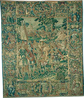 Conversion Collection: Alexander Kneeling before Jaddus at the Gates of Jerusalem [left section], c. 1600