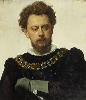 Ivan Nikolayevich 1837 1887 Prints: Alexander Lensky (1847-1908) as Petruchio in the comedy The Taming of the Shrew by William Shakespea