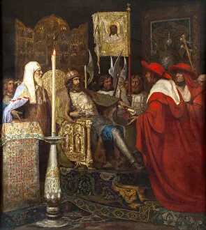 Alexander Nevsky Receiving Papal Legates
