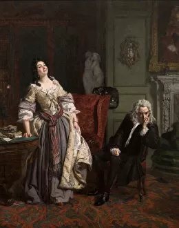 Pope Gallery: Alexander Pope declared his love to Lady Mary Wortley Montagu, 1852