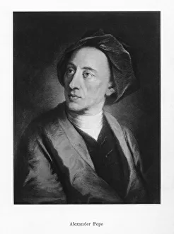 Alexander Pope Gallery: Alexander Pope, English poet, (19th century)