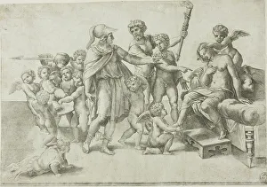 Gian Jacopo Caraglio Prints: Alexander and Roxana, 16th century. Creator: Giovanni Jacopo Caraglio