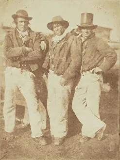 Cleaning Prints: Alexander Rutherford, William Ramsay and John Liston, 1843-1848. Creator: Hill & Adamson