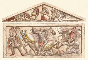 Dr Hf Helmolt Collection: The Alexander Sarcophagus, c1901, (1907)