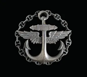 Anchor Gallery: Alexander de Seversky Navy Aero School badge. Creator: Unknown