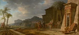 Alexander The Great King Of Macedonia Gallery: Alexander at the Tomb of Cyrus the Great, 1796. Creator: Pierre Henri de Valenciennes