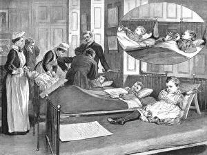 Hospital Bed Prints: The Alexandra Hospital for Children with Hip Disease; The Schachnar Ward -- The Morning Round