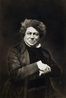Alexandre Dumas Pere Gallery: Alexandre Dumas the Elder, French novelist and playwright, c1840-1860