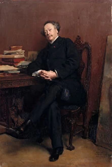 Meissonier Gallery: Alexandre Dumas, fils (1824-1895). Artist: Meissonier, Ernest Jean Louis (1815-1891)