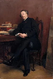 Meissonier Gallery: Alexandre Dumas, fils (1824-1895). Artist: Meissonier, Ernest Jean Louis (1815-1891)