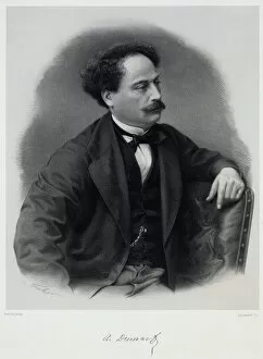 Alexandre Dumas, fils (1824-1895), Mid of the 19th cen. Creator: Fuhr