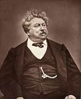 Woodburytype Collection: Alexandre Dumas (French novelist and playwright, 1802-1870), c. 1876