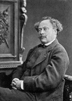 Dumas Prints: Alexandre Dumas the Younger, French playwright and novelist, 1884