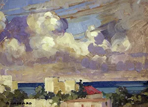Cloudscape Prints: In Alexandria, Egypt, 1930. Creator: Rhona Haszard