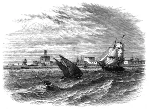Dhow Prints: Alexandria from the sea, Egypt, c1890