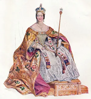 Sceptre Prints: Alexandrina Victoria Queen of England, 1838, (1902). Artist: Edmund Thomas Parris
