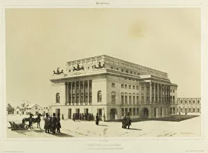 Alexander Theatre Gallery: The Alexandrinsky Theatre in Saint Petersburg, c. 1840. Artist: Durand, Andre (1807-1867)