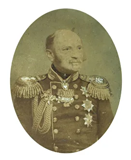 State Central Literary Museum Prints: Alexei Illarionovich Filosofov (1800-1874), 1850-1860s. Artist: Anonymous