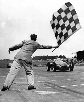 Wave Prints: Alfa Romeo 158, Nino Farina winning International Trophy race at Silverstone in 1950