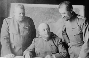 Minister Of Defence Prints: Alfieri, Morane, Dall'Olio, between c1915 and 1918. Creator: Bain News Service