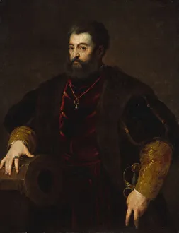 Vecellio Collection: Alfonso d Este (1486-1534), Duke of Ferrara. Creator: Unknown