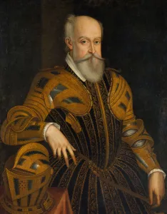 White Hair Prints: Alfonso II d Este (1533-1597), Duke of Ferrara, late 16th century. Creator: Unknown