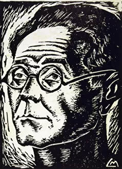 19th 20th Centuries Collection: Alfonso Rodriguez Castelao (1886-1950) Spanish writer and draftsman, on a cover of Voveroj