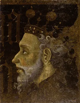 Alfonso V (1396-1458), King of Aragon. Artist: Mateu, Jaume (before 1402-after 1452) Alfonso V (1396-1458), King of Aragon. Artist: Mateu, Jaume (before 1402-after 1452)